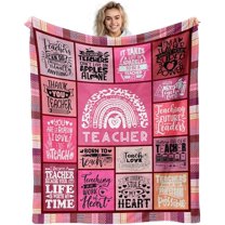 Teacher Gifts Blanket, Teacher Gifts for Women, Teacher Appreciation Gifts, Retirement Birthday Gifts for Teachers, Best Teacher Gifts for Teacher's Day, Teacher Throw Blanket Gifts 60"X50"