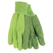 MCR Safety 127-9018DG Green Double Palm Dot Knit Wrist - Large - Pack of 12