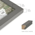 thumbnail image 3 of Modern Rustic Gray Solid Wood Picture Frame, 6 x 8, 3 of 8