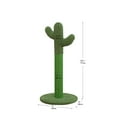 thumbnail image 2 of Home4Cat 30.3" Tall Cactus Style Cat Sisal Scratcher, Single Cat & Kitten Scratching Post– Green, 2 of 8