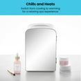 thumbnail image 6 of ICEMAN Portable Mirrored 4L Mini Fridge w/ Heating and Cooling - White, 6 of 8