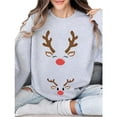 thumbnail image 5 of Pregnancy Reindeer Sweatshirt – Cute Maternity Christmas Sweater, Funny Pregnancy Announcement & Baby Reveal Outfit, Xmas Gift for New Moms To Be, 5 of 7