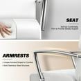 thumbnail image 4 of Baasha Salon Chair Beauty Barber Chair with Vented Back Design, Stain Resistant Leather Beauty Spa Equipment Salon Chair for Hair Stylist Women Man, 4 of 9