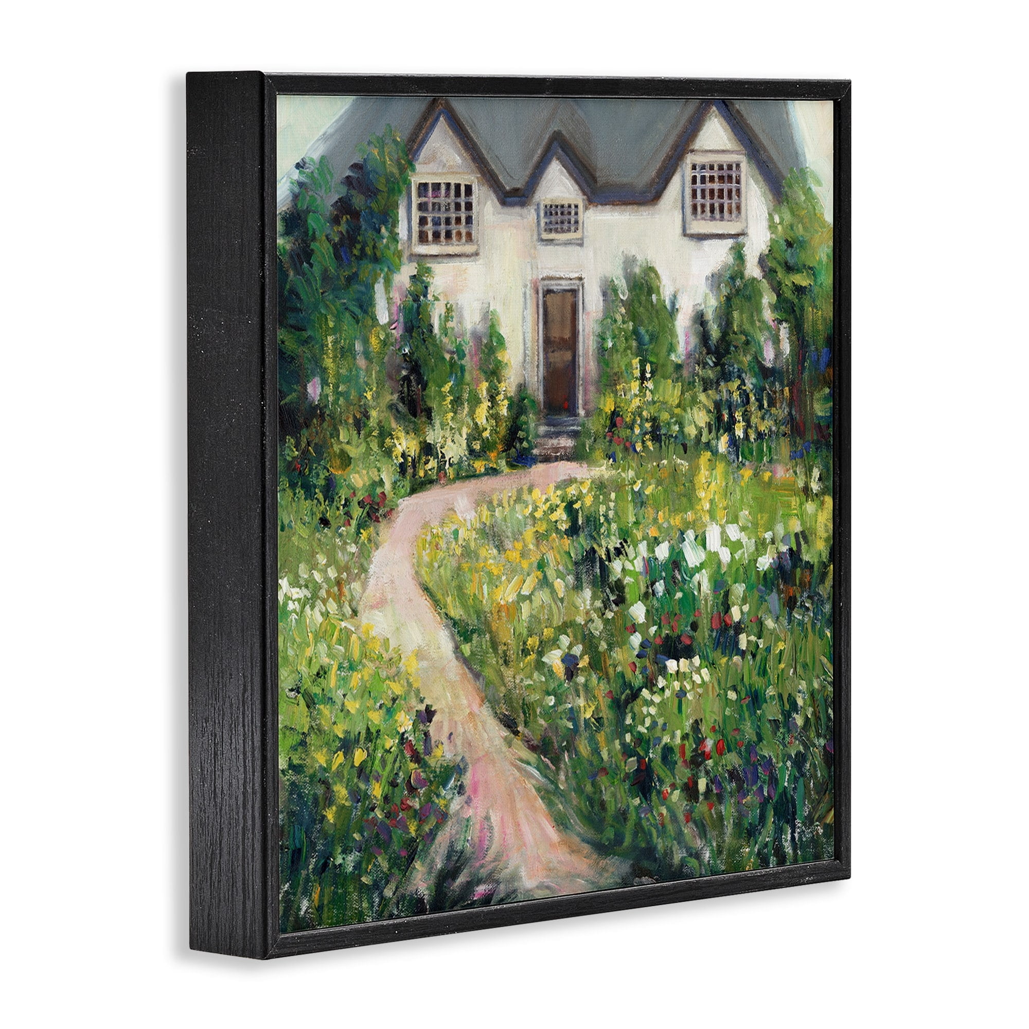 Stupell Industries Rural Floral Cottage House Garden Blooms, 24 x 24, Design by Tim OToole