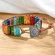 thumbnail image 3 of Pulseras para mujeres con piedras reales, pulsera de cuentas curativas de cuero, joyería de amistad Bohemia para hombres y mujeres, 3 of 3