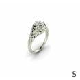 thumbnail image 2 of Flower Cluster Design Diamond Engagement Ring 1.6 Ct Diamond 14K White Gold Over, 2 of 2