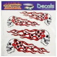 thumbnail image 1 of Barjan 04516401 Car Tattoos Racing Skulls Weather Resistant Vinyl Decals, 4 Piece, 1 of 1