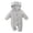 Gray, variant on Huanglei Baby Bear Jumpsuit Outfit Girls Boys Winter Hooded Romper Snowsuit ,0-3 Months ,Beige