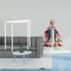 thumbnail image 2 of Mesa Auxiliar De Acrílico Para Espacios Pequeños Con Mesa Auxiliar De 2 Niveles Y Mesita De Noche Delgada Con Decoración Independiente Para Baño, Hogar, Sala De Estar, Fiesta, Estantería,, 2 of 8