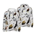 thumbnail image 6 of Bingfone Animal Bird Men's Drawstring Hoodie Long Sleeve Pocket Sweatshirts-Large, 6 of 6