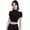 Black, variant on Lady Summer Yoga Top Thin Quick-drying Good Breathability Short Sleeves Waist-exposed Cropped Top Jogging Pilates Gym Exercise Top