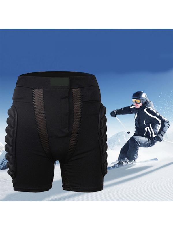 Kids Unisex Padded Snowboard Hip Protective Pants Winter Skiing Protector Shorts 
