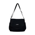 thumbnail image 4 of Bolso bandolera jinwen Bolso de hombro informal Bolsa resistente al agua Axila Negro, 4 of 7