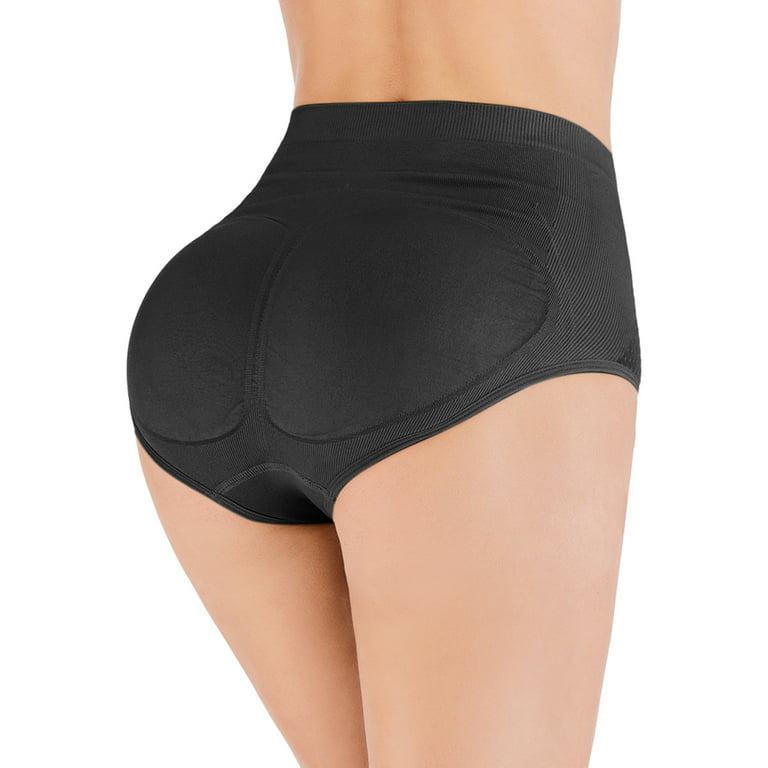 FUTATA Women Padded Panties High Waist Butt Lifter Shapewear Butt and Hip  Enhancer Underwear Tummy Control Briefs Panty 