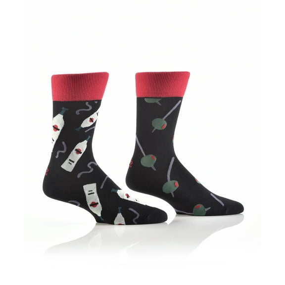 Yo Sox Men's Crew Socks - Martini & Olives - 411886