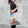 thumbnail image 4 of Happy Birthday Cute Puppy Vizsla with Cake Gifts Party Hat All Over Print 3D Canvas Tote Bag Vizslas Dog Lover Gifts Idea Reusable Handbag - 00029, 4 of 5