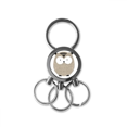 thumbnail image 1 of Simplicité style Hibou en Acier Inoxydable Porte-Clés en Métal Porte-Clés Porte-Clés, 1 of 3