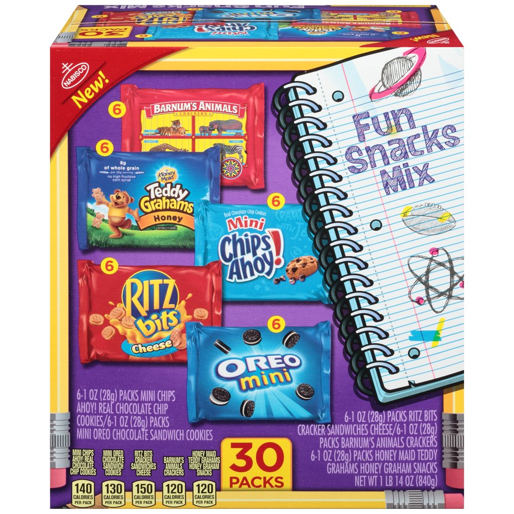 Nabisco Fun Snacks Mix Variety Pack, 1 Oz., 30 Count