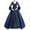 Navy, variant on Turilly Women Retro Party Princess Cosplay Lace Floor Length Dress