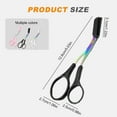 thumbnail image 2 of Autpvcol Black Eyebrow Trimmer Scissor, Eyebrow Scissors with Comb, Makeup Tool, Non-Slip Eyebrow Cutter, Eye Brow Razors, Eye Brow Shaper Trimming, 2 of 7