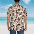 thumbnail image 7 of German Shorthaired Pointer Dogs Flower Floral Men'S 3d Print Casual Button Down Shirts, Novelty Hawaiian Short Sleeves 3xl, 7 of 7