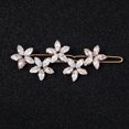 thumbnail image 1 of NUOLUX 1Ud Pasador De Con De Flor En Zirconia Dorado Accesorio Ligero Para Decorar, 1 of 8