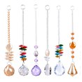 thumbnail image 1 of Servicio de atención al cliente confiable, candelabros de cristales con cuentas de chakras tejidas a mano para proyectos de jardinería, 1 of 5