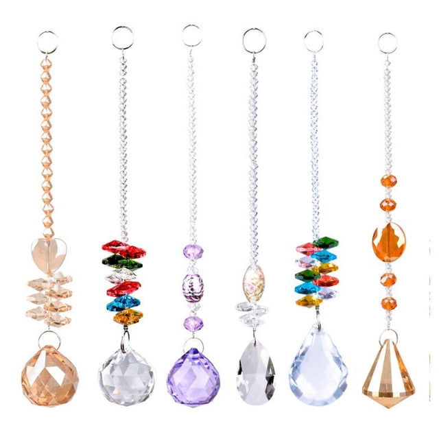 Servicio de atención al cliente confiable, candelabros de cristales con cuentas de chakras tejidas a mano para proyectos de jardinería
