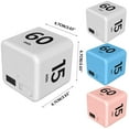 thumbnail image 3 of Clearance! Study Timer Cube Timer Pomodoro Timer Productivity Cube for Time Management and Countdown Settings with Sensor Flip Timer for Studying Cooking (15 20 30 60 Minu Timers,Pink, 3 of 4
