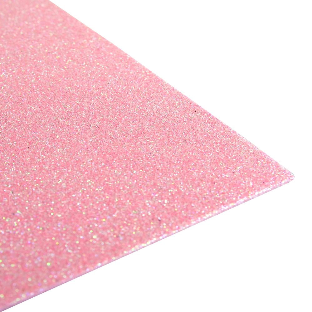 Glitter EVA Foam Sheet, 13inch x 18inch, 10Piece, Pink