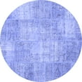 thumbnail image 1 of Ahgly Company Indoor Round Patchwork Blue Transitional Area Rugs, 8' Round, 1 of 4