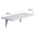 thumbnail image 6 of 80 x 50cm Folding Wall Mounted Table Bookcase Storage Shelf Wall Organizetion Floating Desk Kitchen for Living Room Bedroom, Black, 6 of 7