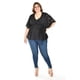 thumbnail image 5 of Blusa de encaje Roman Fashion /Tallas Extras, 5113 (Negro) negro 42, 5 of 6