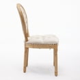 thumbnail image 5 of AOOWOW French Country Velvet Dining Chairs Set of 2 Upholstered Dining Room Chairs with Round Back and Wood Legs, 5 of 11