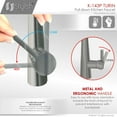 thumbnail image 2 of Stylish Turin One-Handle GunMetal Pull Down Kitchen Faucet Height 17" K-143P, 2 of 13