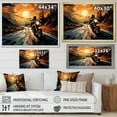 thumbnail image 4 of Designart "Riding With Expressionist Flair II" Motorcycle Floater Framed Canvas Wall Art, 4 of 5