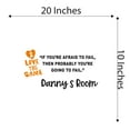thumbnail image 4 of Boys If you're afraid then you're going to Fail Motivational Sports Wall Decal Decoration Sports Lovers Motivational Quote Vinyl Wall Decor Lasts Years and Easily Removable - Size: 20 In(W) x 10 In(H), 4 of 5