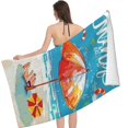 thumbnail image 3 of PHYHOO Summer Printed Microfiber Sand Free Pool Towel Lightweight Quick Dry Compact Travel for The Swimming Summer 30x60in, 3 of 8