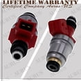 thumbnail image 3 of AURUS x4 SET of Fuel Injectors Js21-1 16600-86G00 Compatible with 1990 1991 1992 93 94 95 96 97 98 1999 Nissan D21, Navara D22, Terrano II, Pickup 2.4L I4 Cylinder 842-12207, 3 of 6