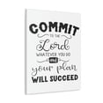thumbnail image 2 of Scripture Walls To The Lord Proverbs 16:3 Cursive Christian Wall Art Print Ready to Hang Unframed, 2 of 18