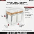 thumbnail image 2 of Rev-A-Shelf 4Wctm-15Dm2-162 4Wctm Top Mount Double Bin Trash Can For 1-5/8" Faceframe, 2 of 7