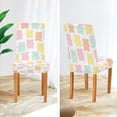 thumbnail image 3 of Yayeee 4 Pack Dining Chair Covers Stretch Parson Chairs Slipcovers Seat Protector, Cute Gummy Bears Pattern, 3 of 6