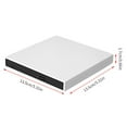 thumbnail image 2 of tredstone Lecteur de CD Portable Externe USB 2.0 pour Ordinateur Portable PC, Blanc, 2 of 8