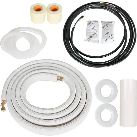 waltyotur 1/4 Inch - 3/8 Inch Dia.16 Feet Install Kit Fit For Mini Split Heat Pump Systems