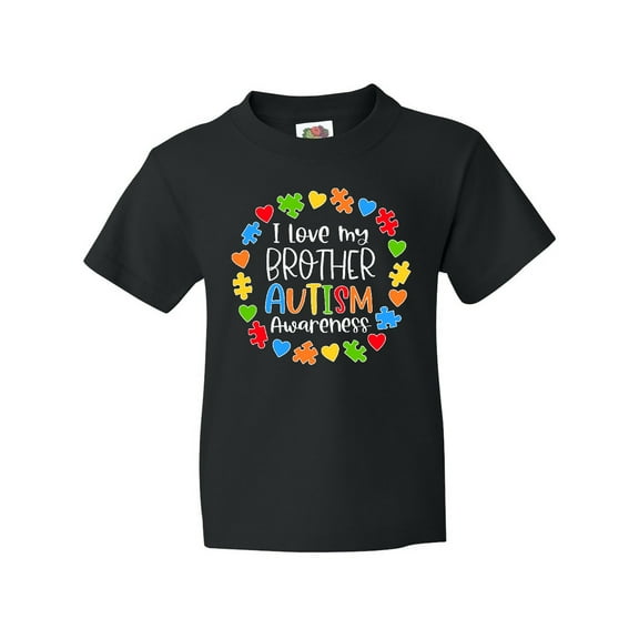 Inktastic I Love My Brother Autism Awareness Youth T-Shirt