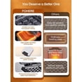 thumbnail image 5 of Waffle Maker, 4-Slice Waffle Iron, Square Belgian Waffle Maker, with 5 Browning Levels, Non-Stick Plates, Indicator Lights, Cool Touch Handle, Recipe, 1200W (White), 5 of 5