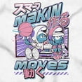 thumbnail image 2 of The Smurfs Cool Kanji Makin Moves Unisex Plus Size Graphic Tee Brisco Brands 4X, 2 of 4