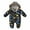 Black, variant on XMMSWDLA Baby Outerwear Baby Boys Girls Autumn Winter Infant Toddler Baby Long Sleeve Print Plush Hooded Clothes
