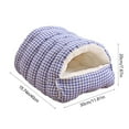 thumbnail image 2 of Votnto Pet Bed Pet Villa Cat Bed Removable Dog Bed, Winter Warm Cat Bed Two Purpose Pet Nest Mat for Dogs Cats Small Animals, 2 of 5