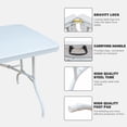 thumbnail image 4 of Dining Tables 6ft Folding Table, Portable Plastic Table for Camping, Picnics, Parties, High Load Bearing Foldable Table White,Modern Dining Tables, 4 of 8